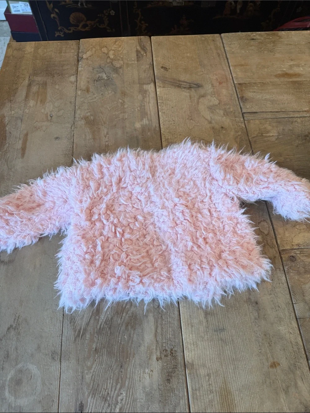 Koala Kids Soft Pink Fuzzy Girls' Jacket - Cozy Faux-Fur Cardigan